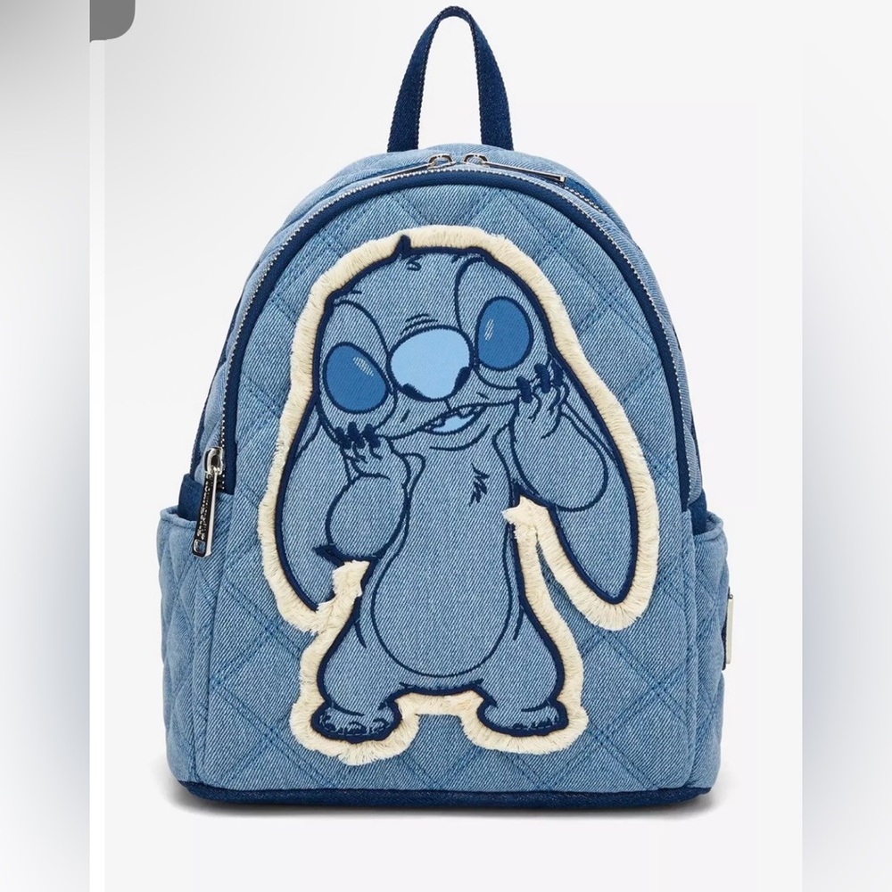 Disney Lilo & Stitch Denim Patchwork Loungefly — BoxLunch Exclusive